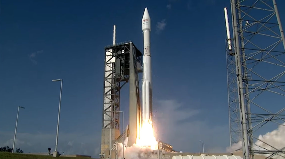 Atlas V Rocket Launches EchoStar 19 Broadband Internet Satellite Into Orbit